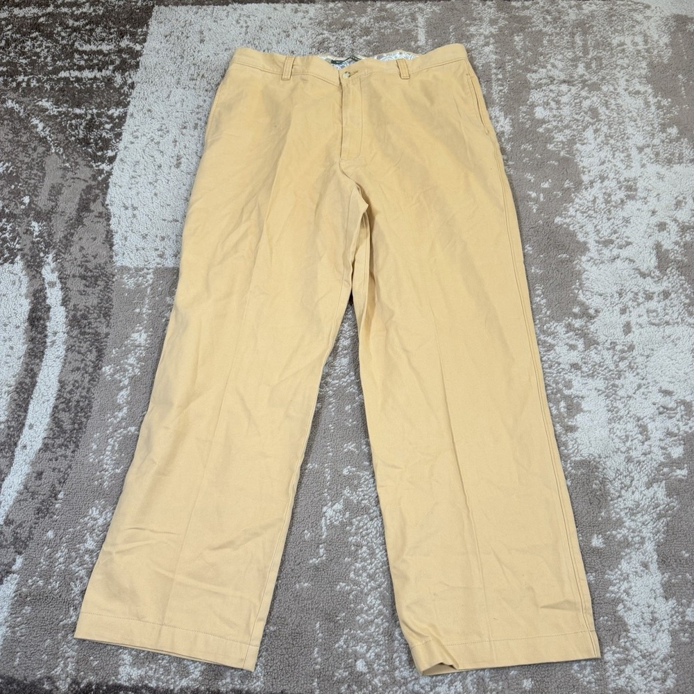 Berle Peter Blair Pants Washed Stoned Beaten Mens 38x31 Peach Soft Chino